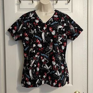Dr. Seuss "Superstar!" Scrub Top Size M